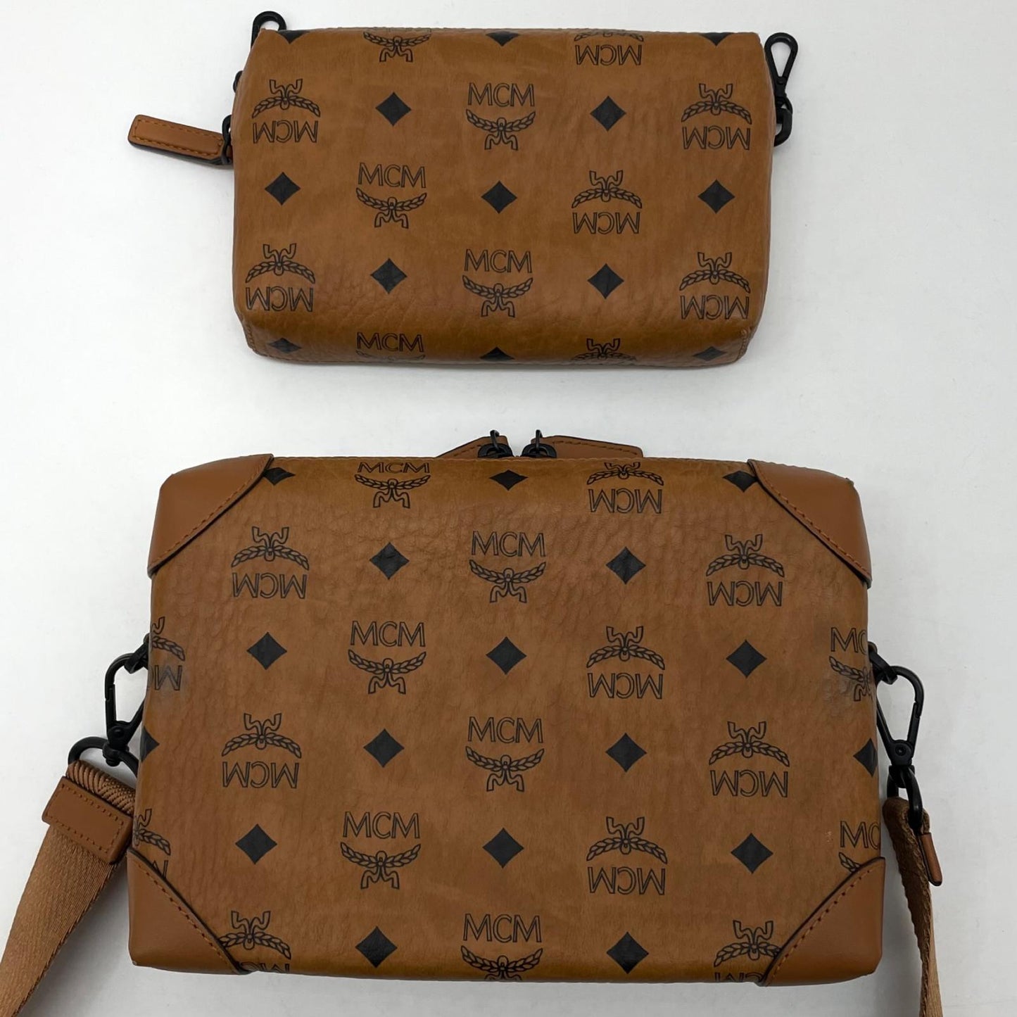 【中古】MCM | エム・シー・エム　ヴィセトス オリジナル マルチファンクション ショルダーバッグ MMRBSBF05C0001　キャメル【尾張小牧店】