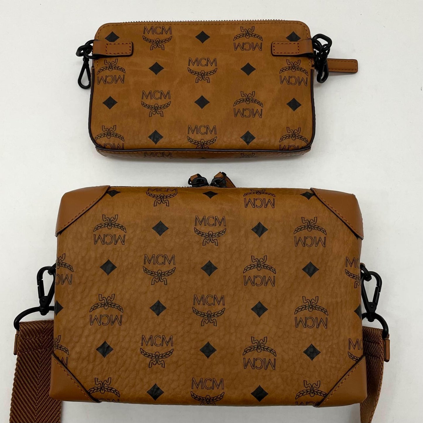 【中古】MCM | エム・シー・エム　ヴィセトス オリジナル マルチファンクション ショルダーバッグ MMRBSBF05C0001　キャメル【尾張小牧店】