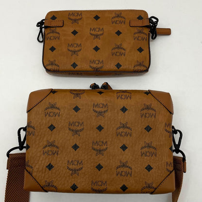 【中古】MCM | エム・シー・エム　ヴィセトス オリジナル マルチファンクション ショルダーバッグ MMRBSBF05C0001　キャメル【尾張小牧店】