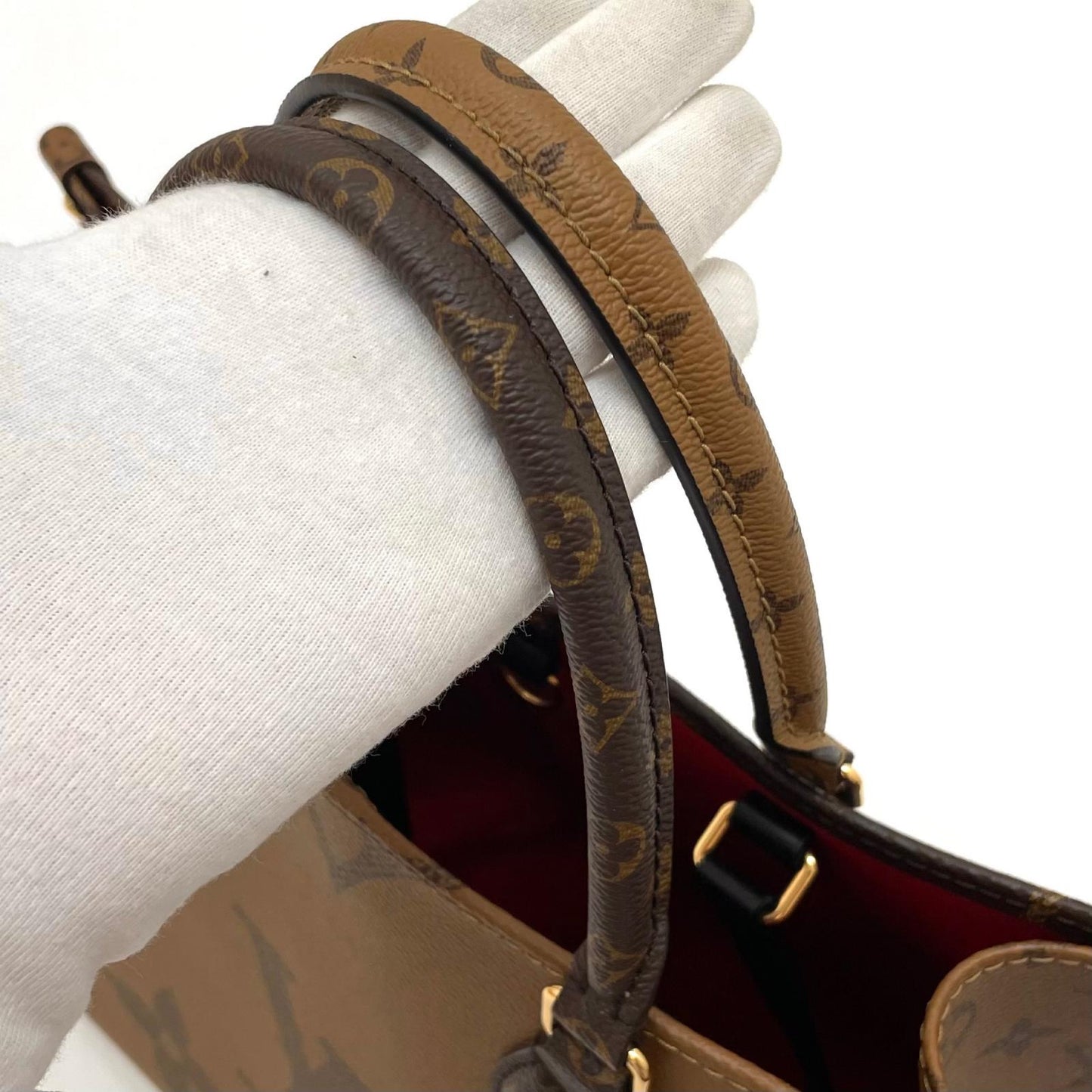 【中古】LOUIS VUITTON | ルイ・ヴィトン オンザゴーMM 2wayバッグ ハンドバッグ トートバッグ　M45321　ブラウン【尾張小牧店】