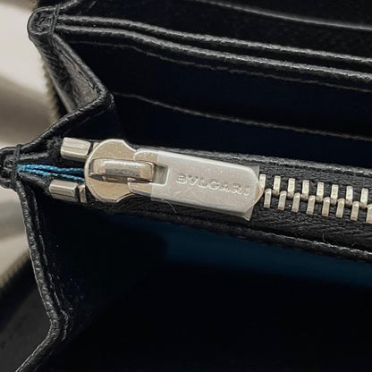 【中古】BVLGARI | ブルガリ　ブルガリブリガリマン ラウンドファスナー長財布 284230　ブラック【尾張小牧店】