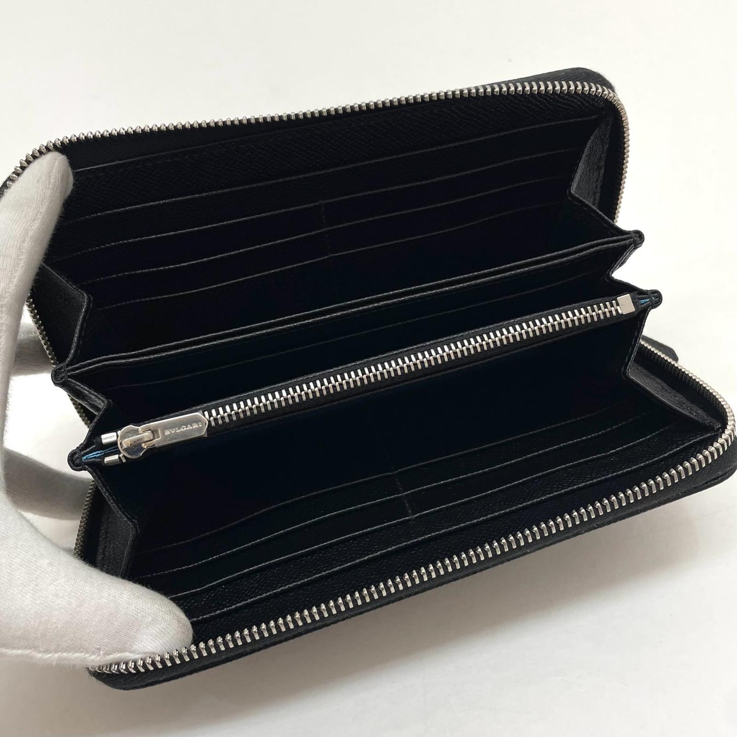 【中古】BVLGARI | ブルガリ　ブルガリブリガリマン ラウンドファスナー長財布 284230　ブラック【尾張小牧店】