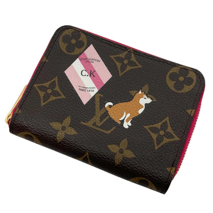 【中古】LOUIS VUITTON | ルイ・ヴィトン　ジッピーコインパース 柴犬プリント　コインケース ブラウン【尾張小牧店】