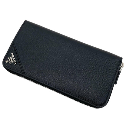 【中古】PRADA | プラダ　サフィアーノ ラウンドファスナー長財布 2ML317　ブラック【尾張小牧店】