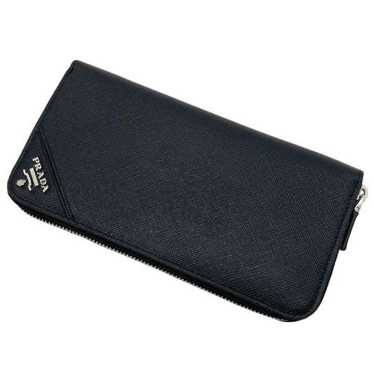 【中古】PRADA | プラダ　サフィアーノ ラウンドファスナー長財布 2ML317　ブラック【尾張小牧店】