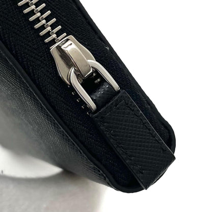 【中古】PRADA | プラダ　サフィアーノ ラウンドファスナー長財布 2ML317　ブラック【尾張小牧店】