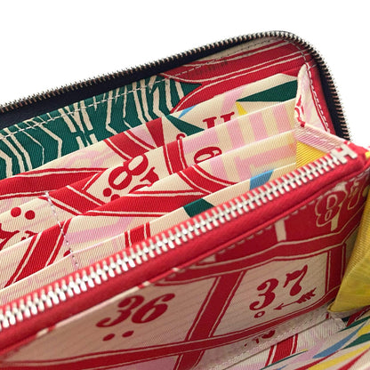 【中古】HERMES | エルメス　アザップロングシルクイン ラウンドファスナー長財布 ネイビー【尾張小牧店】