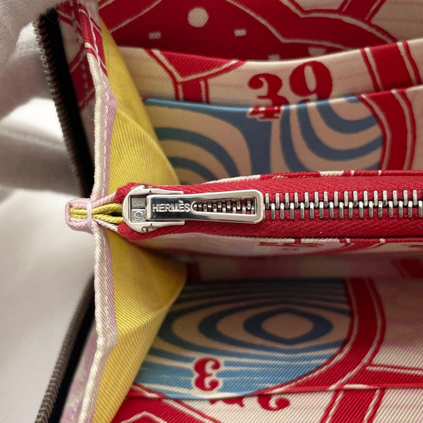 【中古】HERMES | エルメス　アザップロングシルクイン ラウンドファスナー長財布 ネイビー【尾張小牧店】