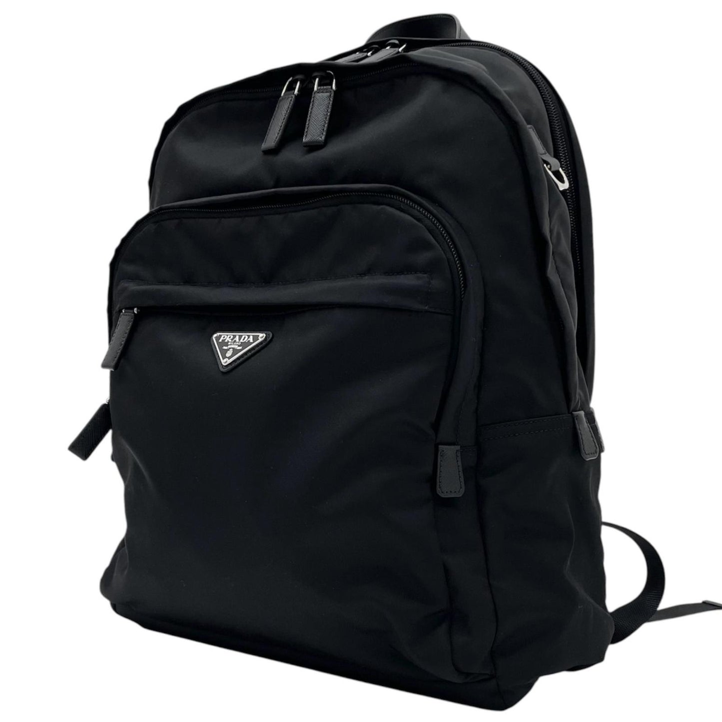【中古】PRADA | プラダ　テスート バックパック　リュック・デイパック 2VZ048　ブラック【尾張小牧店】