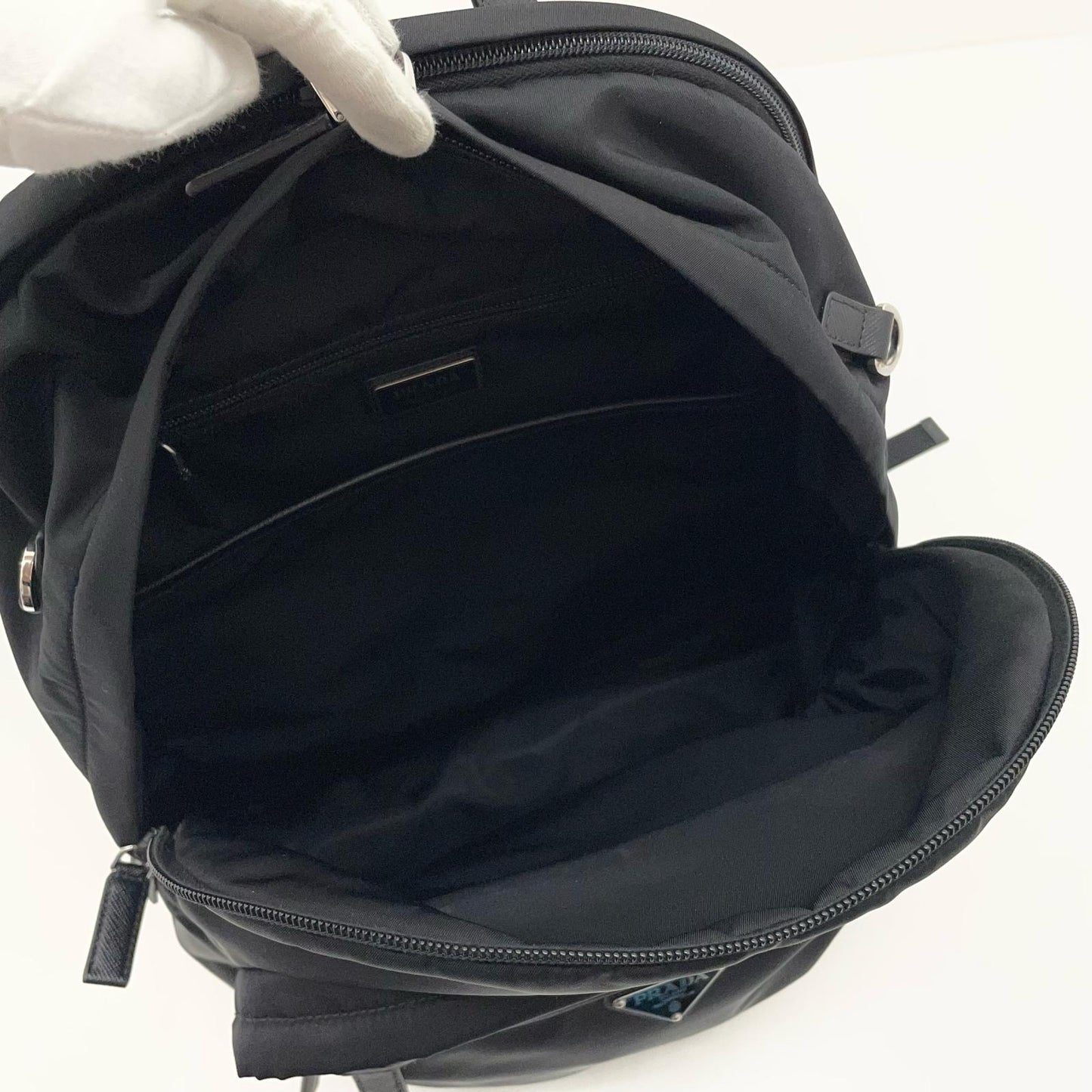 【中古】PRADA | プラダ　テスート バックパック　リュック・デイパック 2VZ048　ブラック【尾張小牧店】