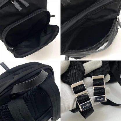 【中古】PRADA | プラダ　テスート バックパック　リュック・デイパック 2VZ048　ブラック【尾張小牧店】