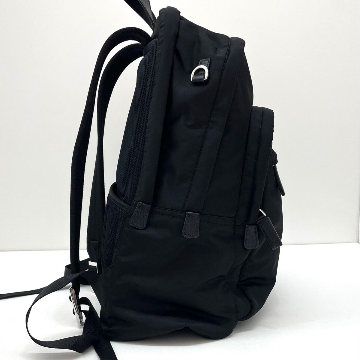 【中古】PRADA | プラダ　テスート バックパック　リュック・デイパック 2VZ048　ブラック【尾張小牧店】