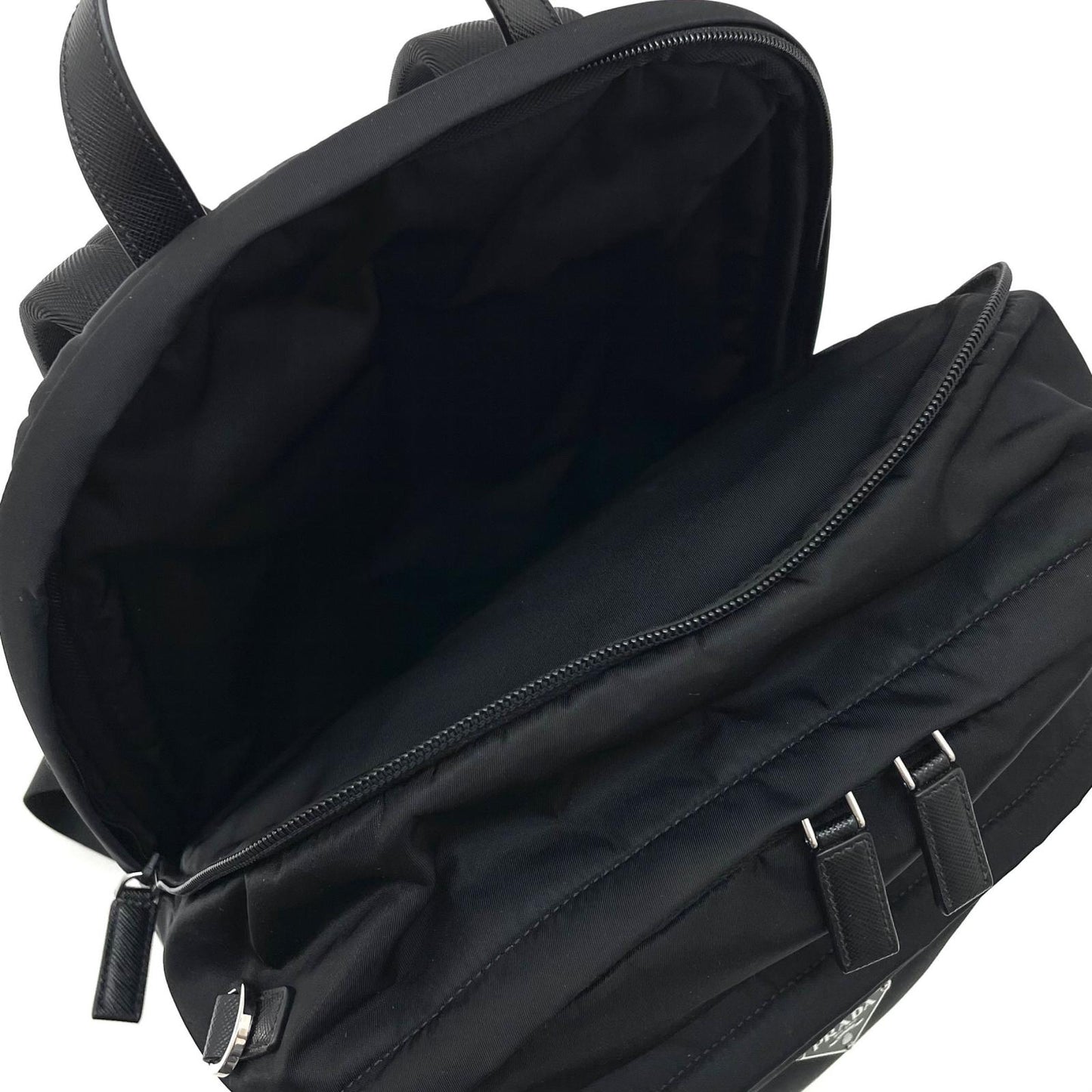 【中古】PRADA | プラダ　テスート バックパック　リュック・デイパック 2VZ048　ブラック【尾張小牧店】