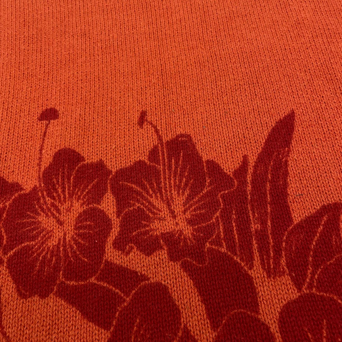 【中古】STUSSY | ステューシー FLORAL ROLL NECK SWEATER 長袖ニット オレンジ サイズ：L【尾張小牧店】