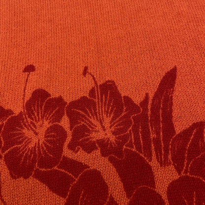 【中古】STUSSY | ステューシー FLORAL ROLL NECK SWEATER 長袖ニット オレンジ サイズ：L【尾張小牧店】