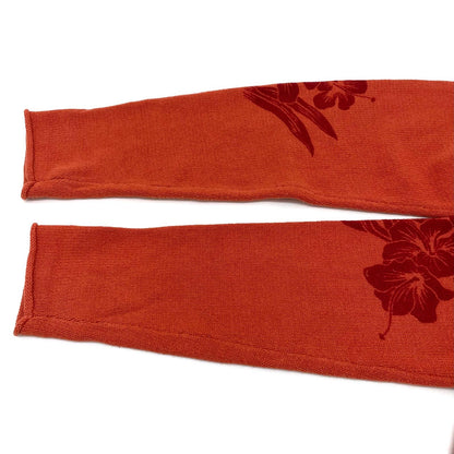 【中古】STUSSY | ステューシー FLORAL ROLL NECK SWEATER 長袖ニット オレンジ サイズ：L【尾張小牧店】