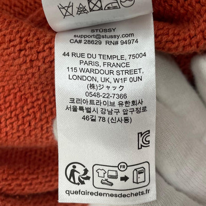 【中古】STUSSY | ステューシー FLORAL ROLL NECK SWEATER 長袖ニット オレンジ サイズ：L【尾張小牧店】