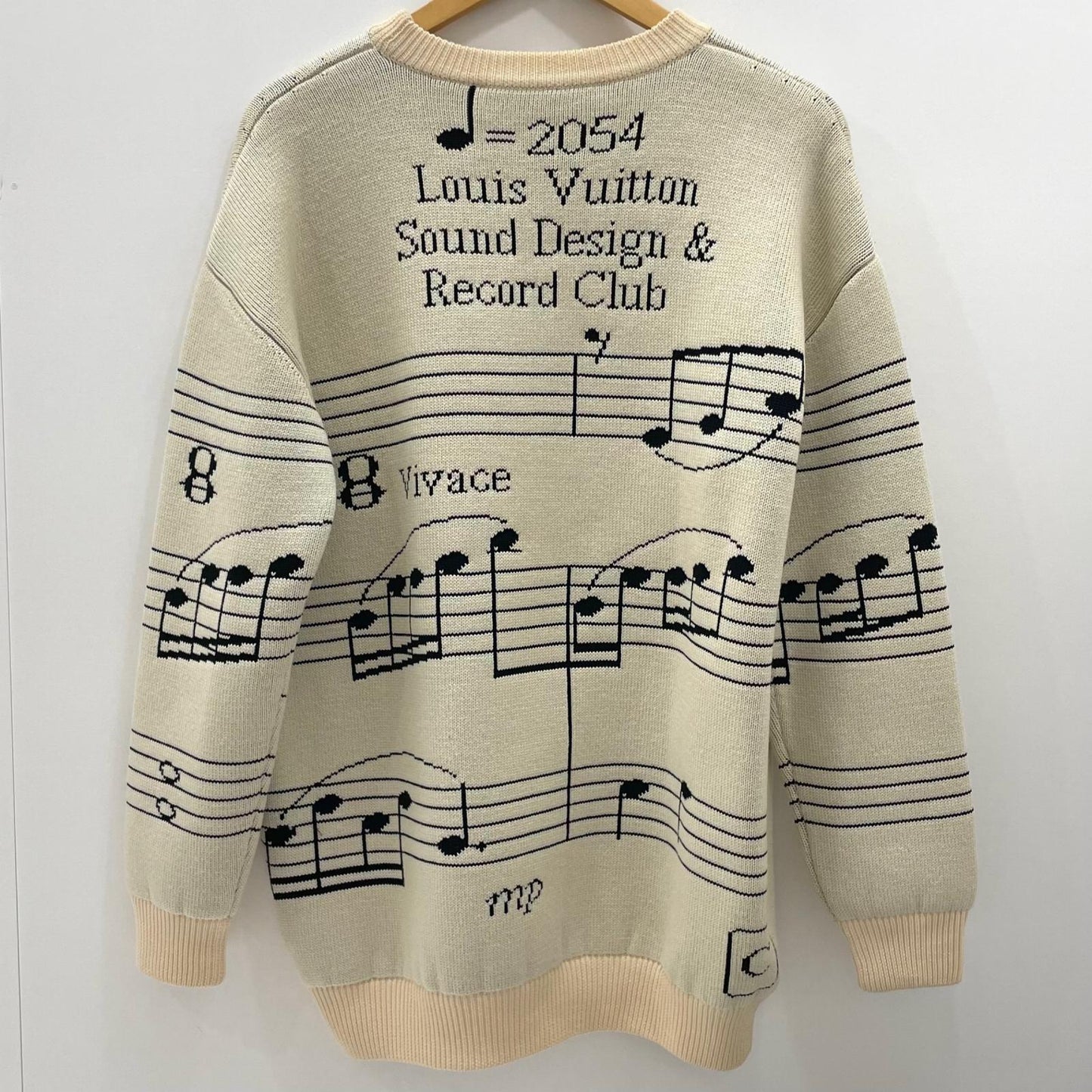 【中古】LOUIS VUITTON | ルイ・ヴィトン パーティションインタルシアニット RM192 RCL HHN93W オフホワイト サイズ：XXS【尾張小牧店】