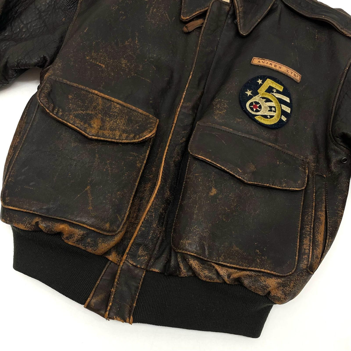 【中古】AVIREX | アヴィレックス　90s TYPE A-2 バックプリント　フライトジャケット ブラウン サイズ：XS【尾張小牧店】