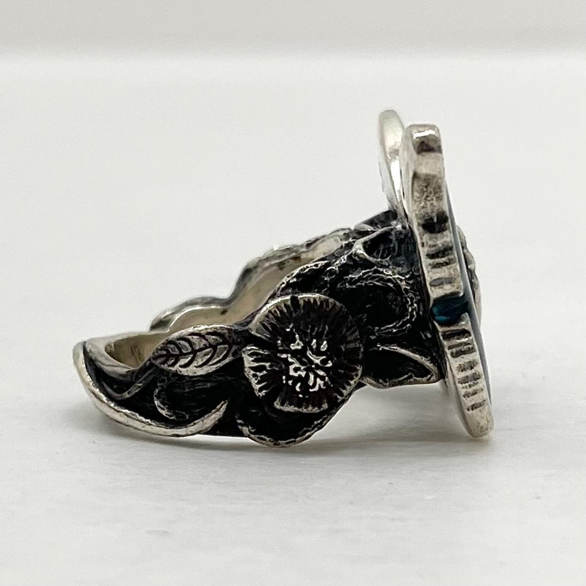 【中古】LYLY ERLANDSSON | リリー エルランドソン the MORPHO Ring リング・指輪 シルバー×ブルー【尾張小牧店】
