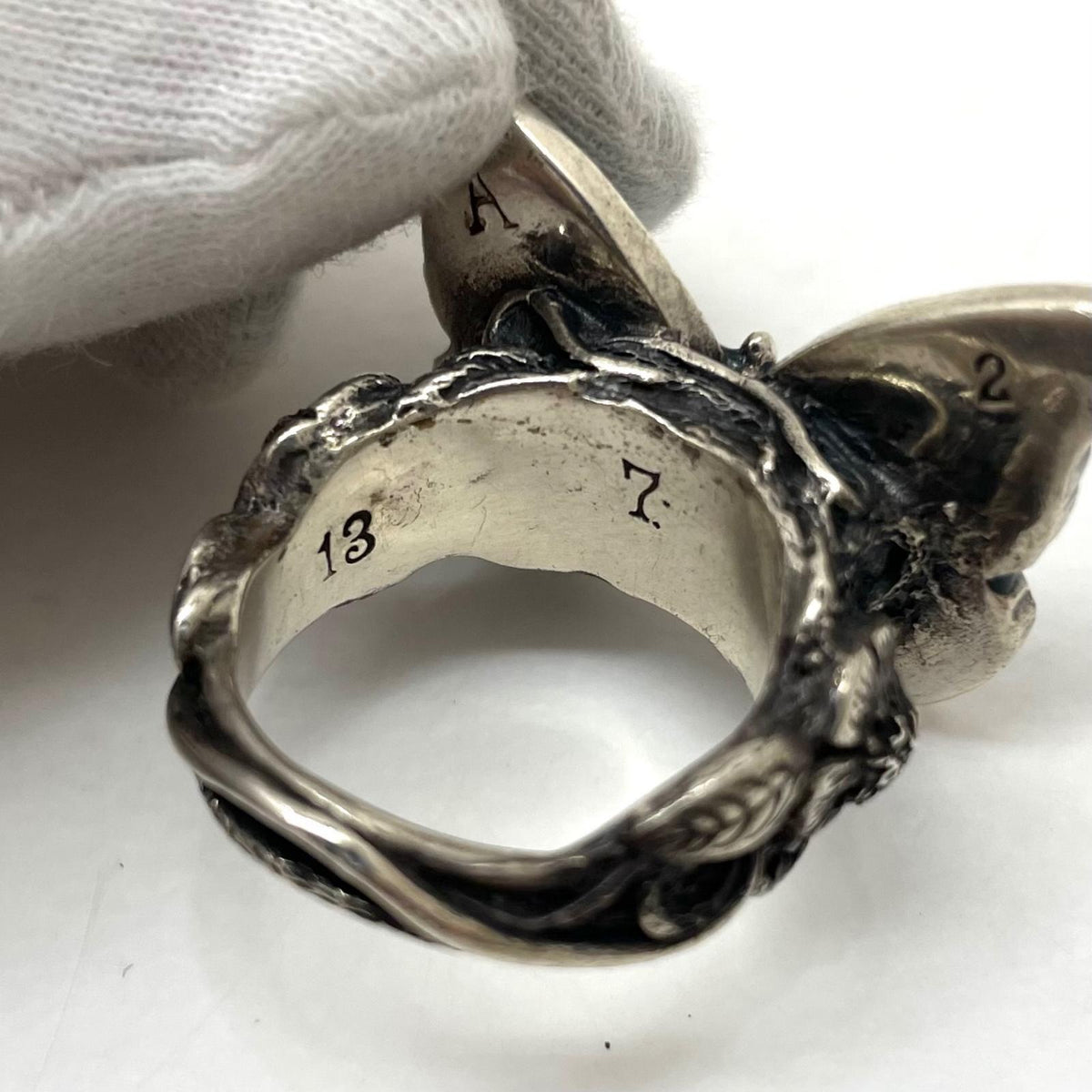 【中古】LYLY ERLANDSSON | リリー エルランドソン the MORPHO Ring リング・指輪 シルバー×ブルー【尾張小牧店】