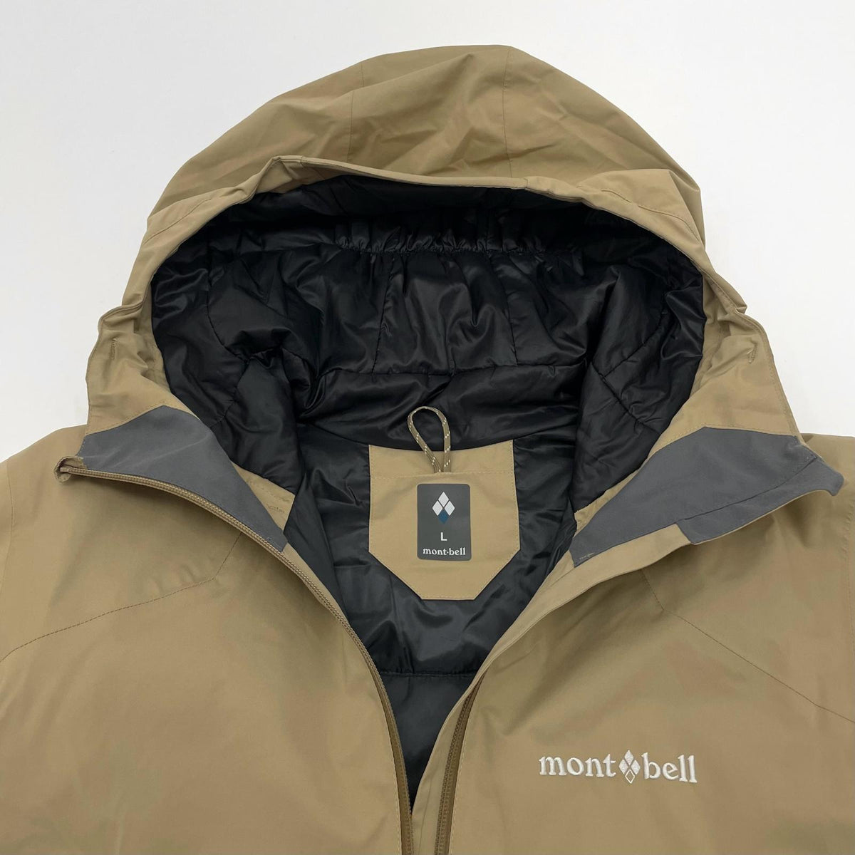【中古】mont-bell | モンベル パウダーステップ パーカ 中綿ジャケット 1102534 ベージュ サイズ：L【尾張小牧店】