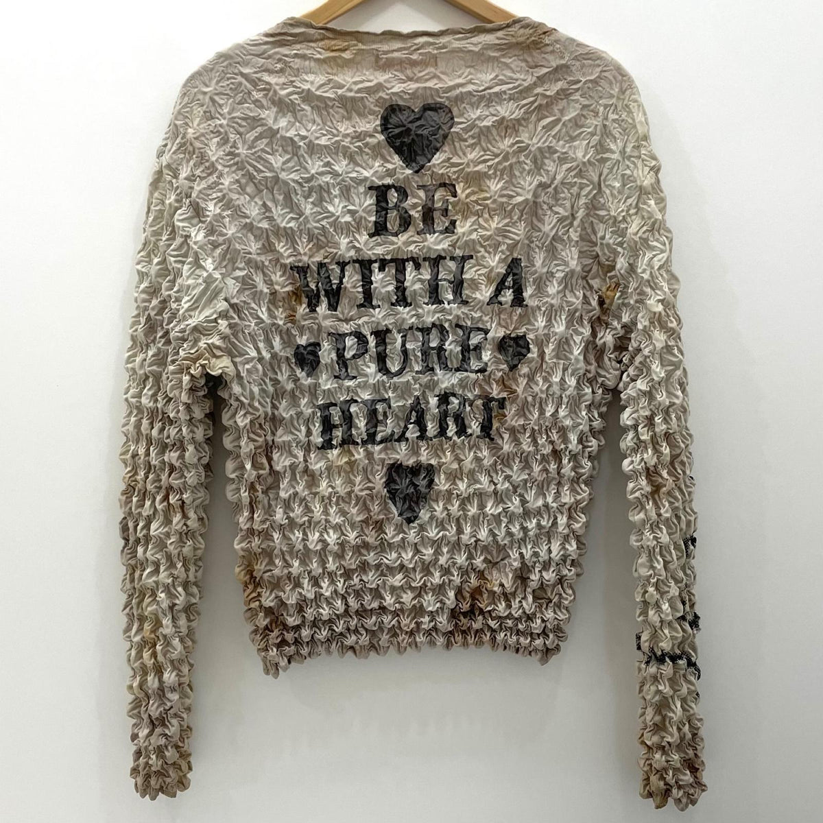 【中古】 MASU | エムエーエスユー　23AW MARRIAGE POPCORN SWEATSHIRT マリッジ ポップコーン スウェットシャツ 長袖Tシャツ　MFFW-CS0623 アイボリー サイズ：46【尾張小牧店】