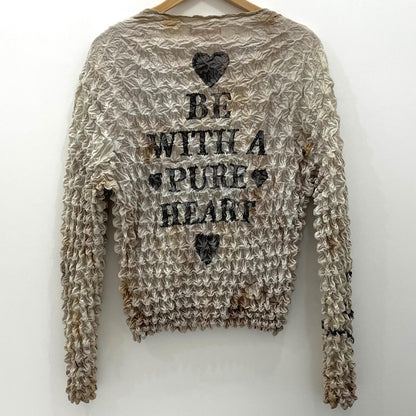 【中古】 MASU | エムエーエスユー　23AW MARRIAGE POPCORN SWEATSHIRT マリッジ ポップコーン スウェットシャツ 長袖Tシャツ　MFFW-CS0623 アイボリー サイズ：46【尾張小牧店】