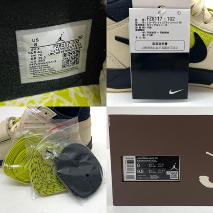 【中古】NIKE×Travis Scott | ナイキ×トラヴィススコット Jordan Jumpman Jack TR CJ1 T-Rexx Bright Cactus/ジョーダン ジャンプマンジャック TR CJ1 T-Rexx "ブライトカクタス" スニーカー 靴 FZ8117-102 ベージュ×イエロー×ブラック 26cm【尾張小牧店】