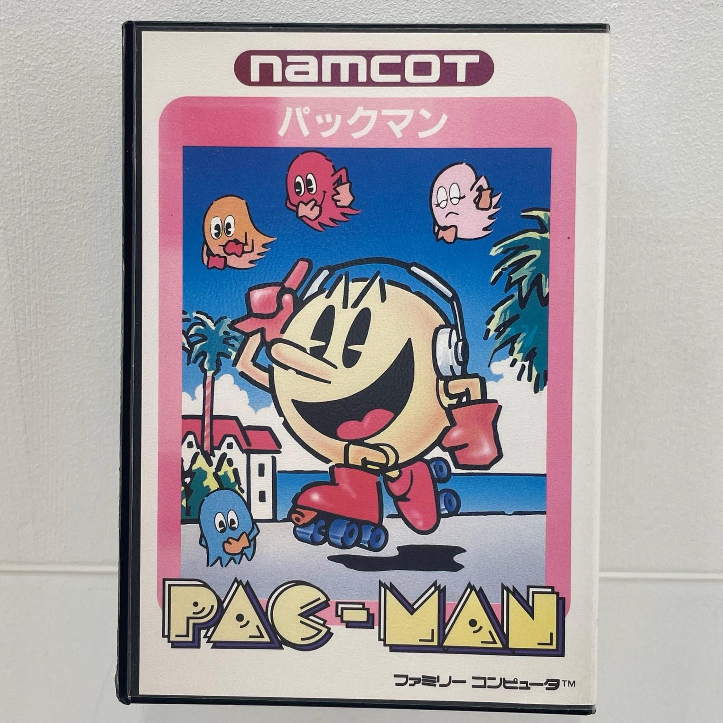 【尾張小牧店】FC パックマン[ハードケース版] ナムコ ハガキあり・シール未使用・箱日焼け ファミコン【レトロ】【中古】