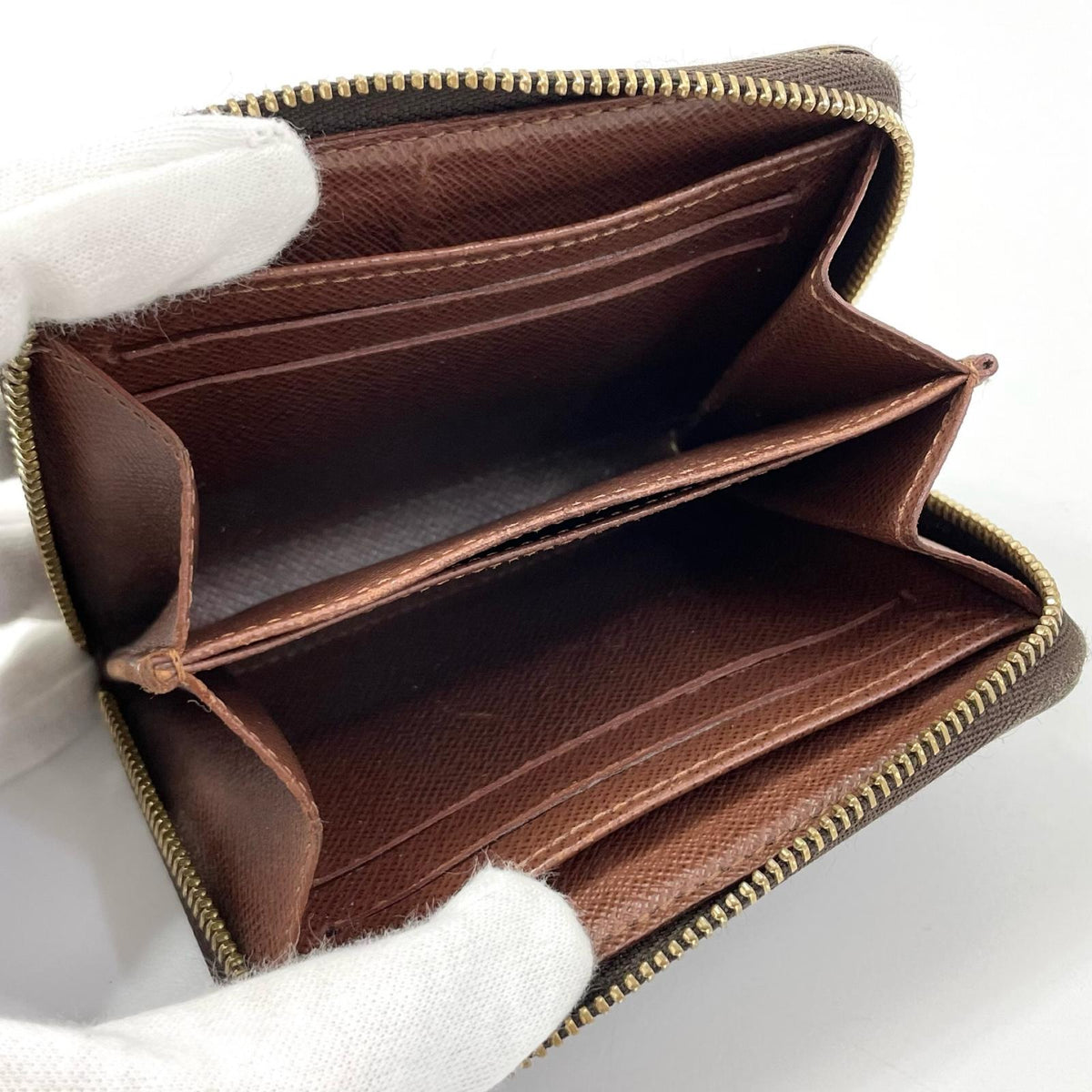 【中古】LOUIS VUITTON | ルイ・ヴィトン ジッピー･コイン パース モノグラム コインケース ラウンドファスナー M60067 ブラウン【尾張小牧店】