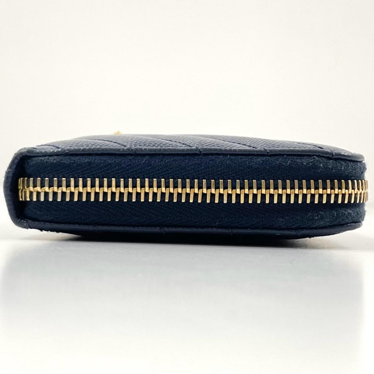 【中古】SAINT LAURENT | サンローラン カサンドラ ラウンドファスナー 長財布 358094 ネイビー【尾張小牧店】