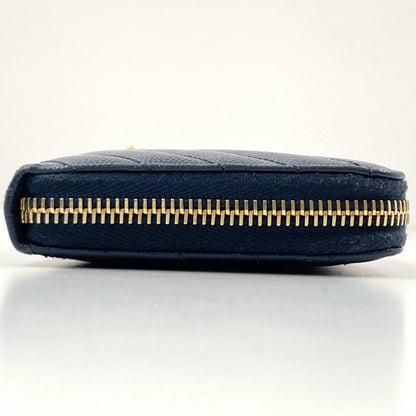 【中古】SAINT LAURENT | サンローラン カサンドラ ラウンドファスナー 長財布 358094 ネイビー【尾張小牧店】