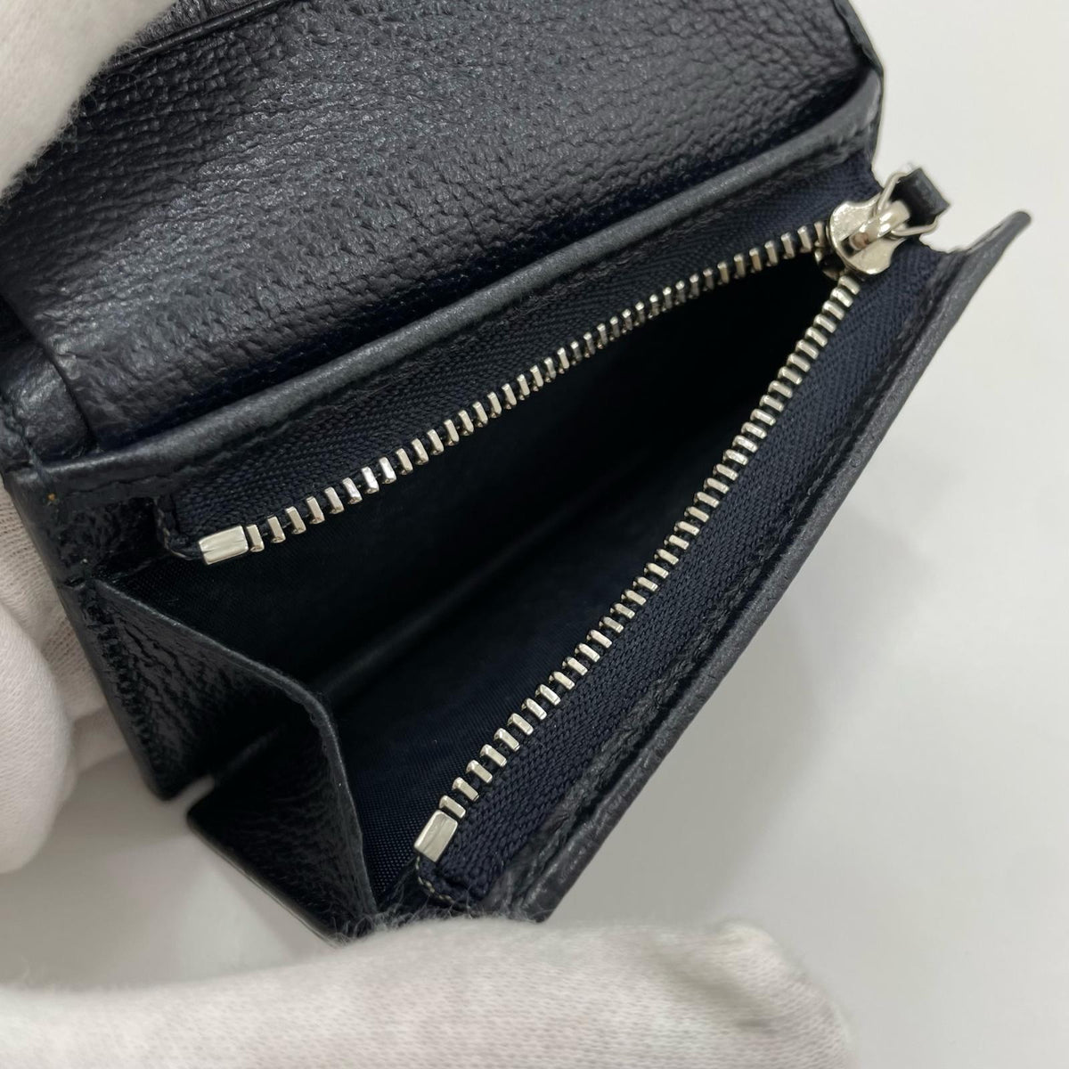 【中古】GUCCI | グッチ オフィディア GG コンパクトウォレット 二つ折り財布 523155･0416 ネイビー【尾張小牧店】