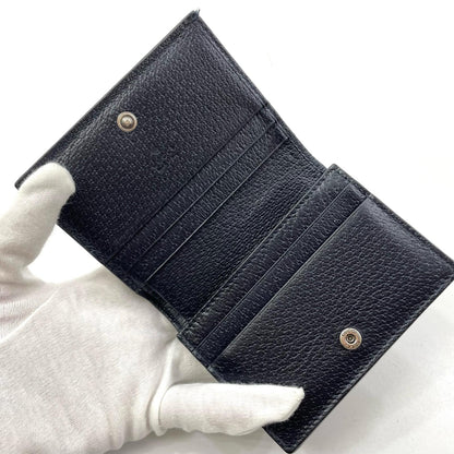 【中古】GUCCI | グッチ オフィディア GG コンパクトウォレット 二つ折り財布 523155･0416 ネイビー【尾張小牧店】