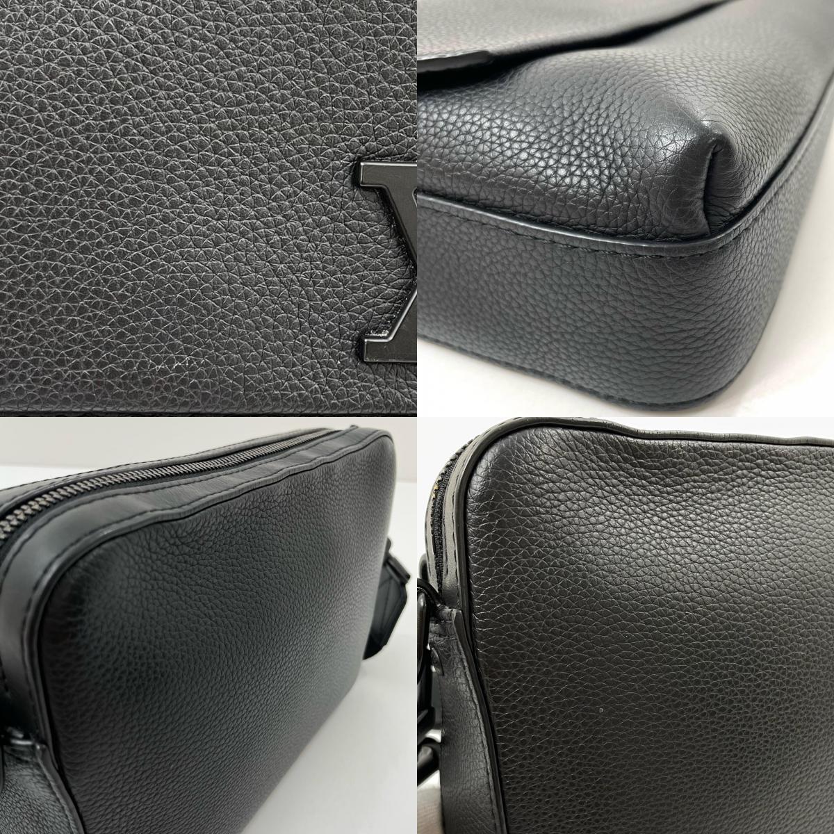 【中古】LOUIS VUITTON | ルイ・ヴィトン LVアエログラム ボーディング メッセンジャーファストラインメッセンジャー ショルダーバッグ M22484 ブラック【尾張小牧店】