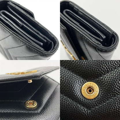 【中古】SAINT LAURENT | サンローラン カサンドラ 二つ折り財布 692061 ブラック【尾張小牧店】
