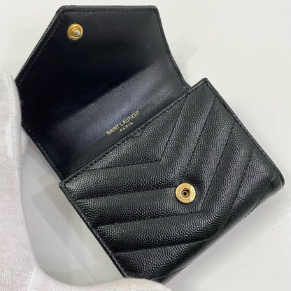 【中古】SAINT LAURENT | サンローラン カサンドラ 二つ折り財布 692061 ブラック【尾張小牧店】