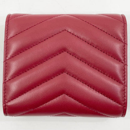 【中古】SAINT LAURENT | サンローラン カサンドラ 二つ折り財布 692061 レッド【尾張小牧店】