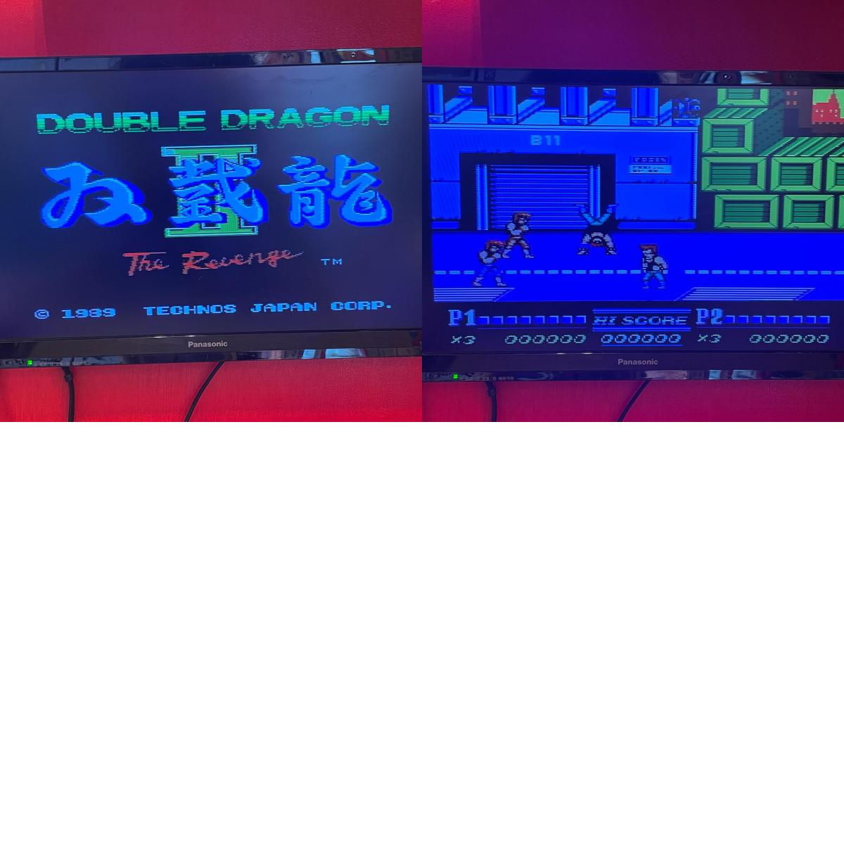 【尾張小牧店】FC ダブルドラゴンⅡ 双截龍 II テクノスジャパン アンケート用紙あり ファミコン【レトロ】【中古】