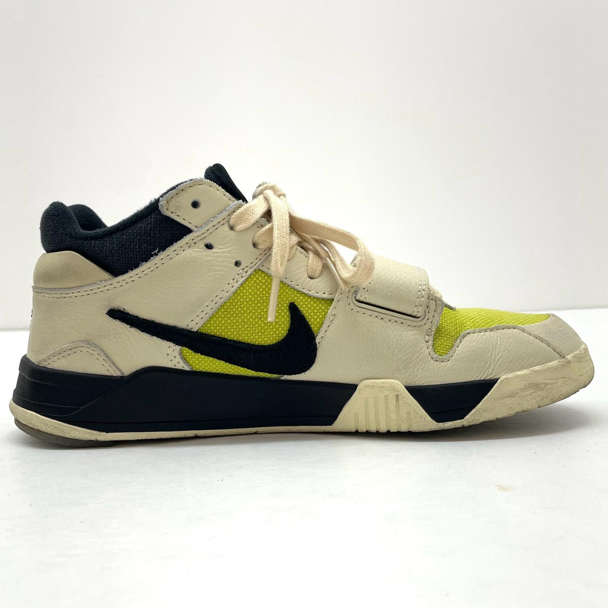 【中古】NIKE×Travis Scott | ナイキ×トラヴィススコット Jordan Jumpman Jack TR CJ1 T-Rexx Bright Cactus/ジョーダン ジャンプマンジャック TR CJ1 T-Rexx "ブライトカクタス" スニーカー 靴 FZ8117-102 ベージュ×イエロー×ブラック 26.5cm【尾張小牧店】