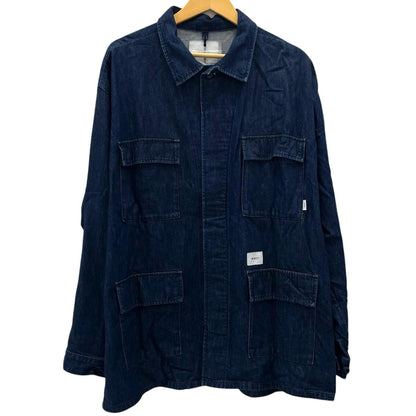 【中古】W)TAPS | ダブルタップス JMOD LS COTTON DENIM PASTHG デニムジャケット 231WVDT-SHM02 ブルー サイズ：4【尾張小牧店】