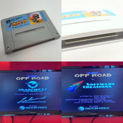 【尾張小牧店】SFC スーパーオフロード パック・イン・ビデオ SHVC-FR ハガキあり スーパーファミコン【レトロ】【中古】