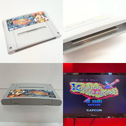 【尾張小牧店】SFC ナイツ オブ ザ ラウンドカプコン SHVC-LO ハガキあり スーパーファミコン【レトロ】【中古】