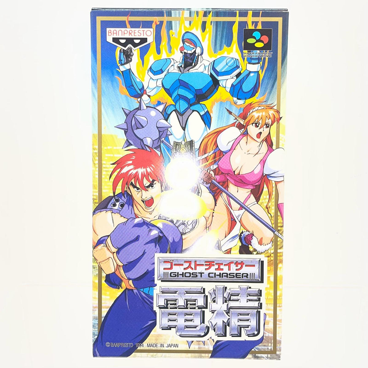 【尾張小牧店】SFC ゴーストチェイサー 電精 バンプレスト SHVC-ET ハガキあり スーパーファミコン【レトロ】【中古】