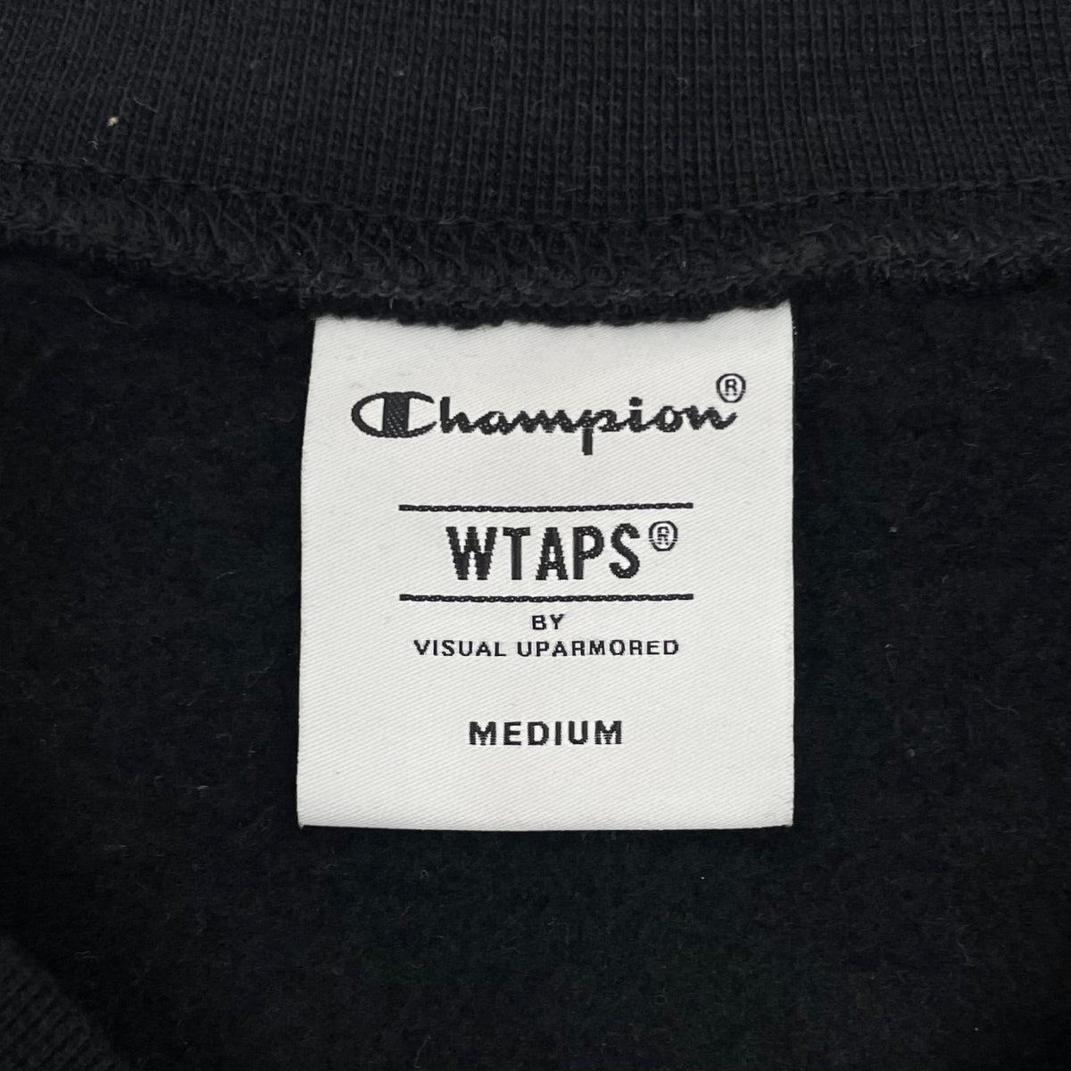 【中古】W)TAPS | ダブルタップス　24AW WTAPS x Champion Academy / Crew Neck / CTPL 長袖スウェット C8-B024 ブラック サイズ：M【尾張小牧店】