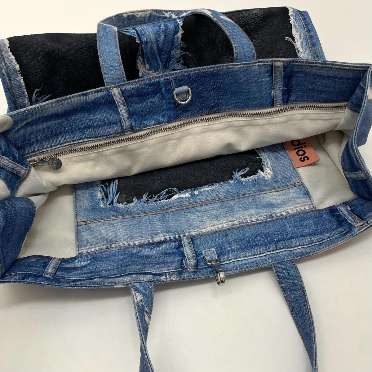 【中古】ACNE STUDIOS | アクネストゥディオズ Trompe L'oeil Print Tote 'Mid Blue'　トートバッグ C10270 ブルー【尾張小牧店】
