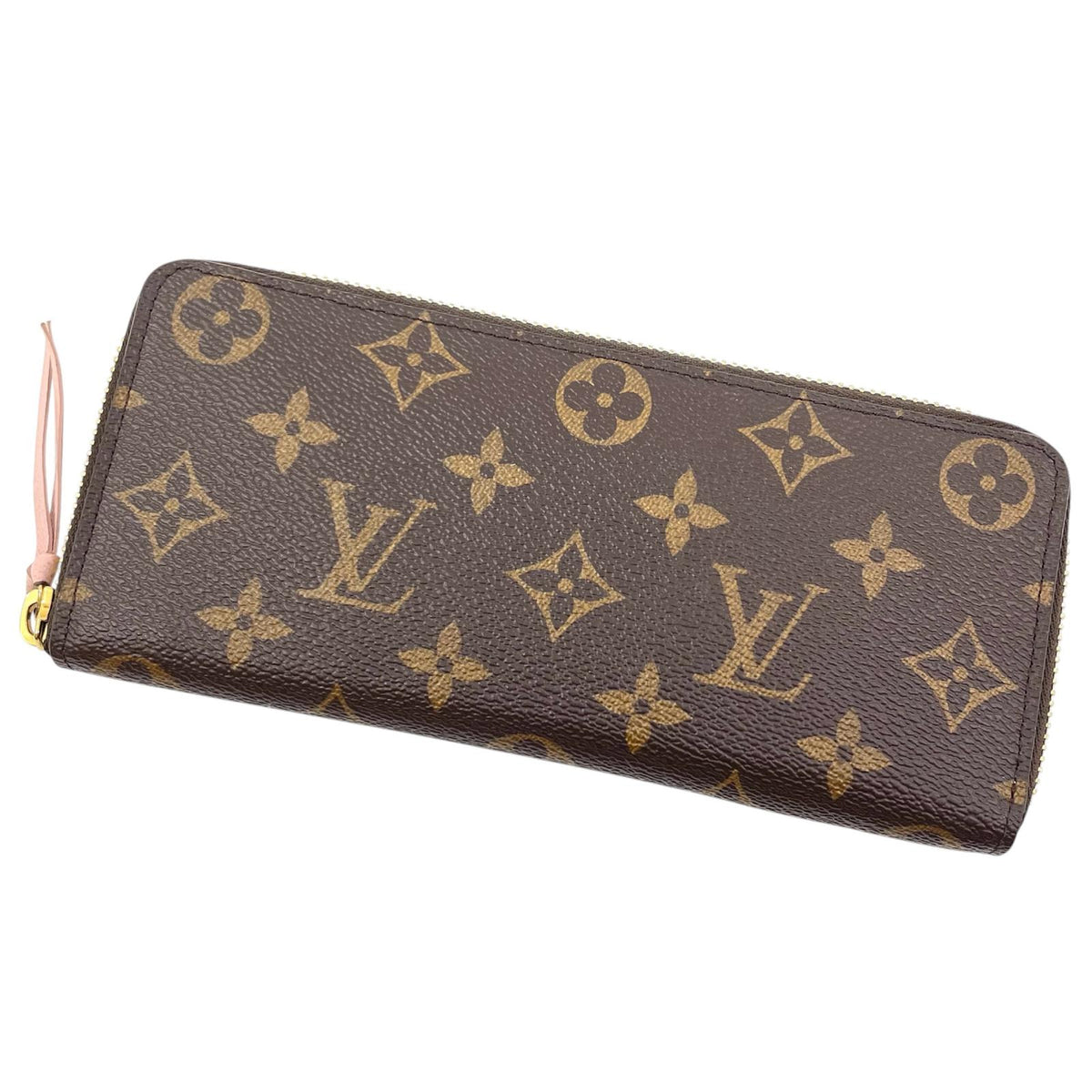【中古】LOUIS VUITTON | ルイ・ヴィトン ポルトフォイユ クレマンス モノグラム ラウンドファスナー 長財布 M61298 ブラウン×ピンク【尾張小牧店】