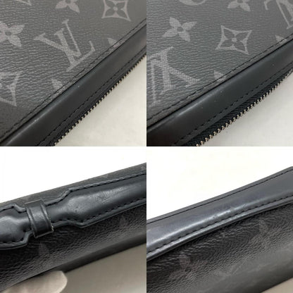 【中古】LOUIS VUITTON | ルイ・ヴィトン ジッピーXL モノグラム エクリプス ノワール ラウンドファスナー 長財布 M61698 ブラック【尾張小牧店】