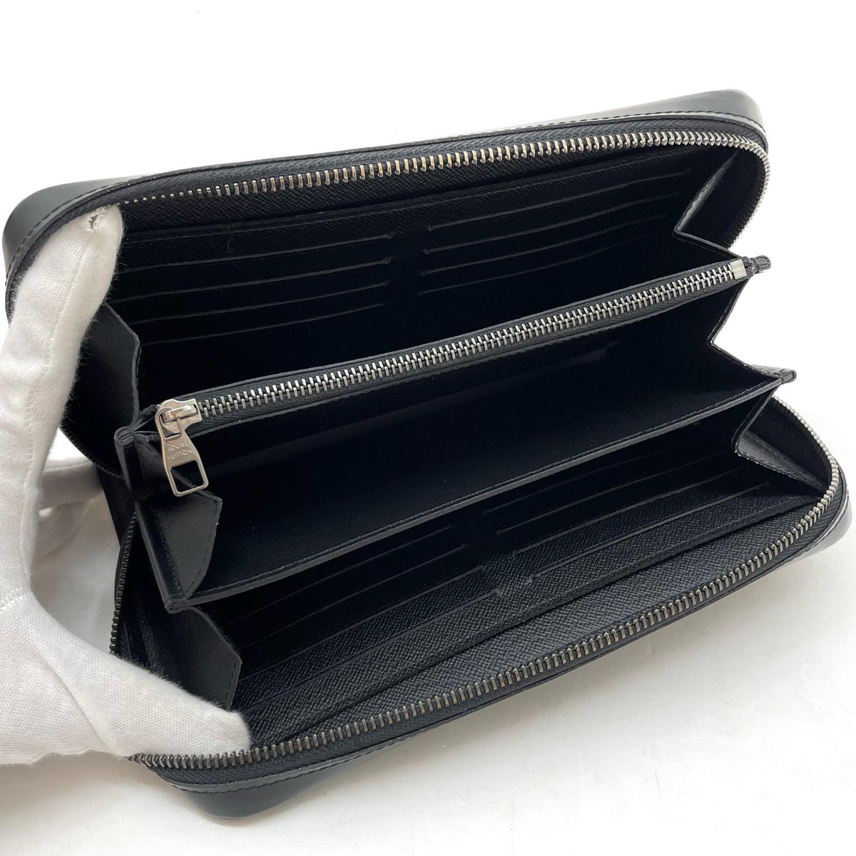 【中古】LOUIS VUITTON | ルイ・ヴィトン ジッピーXL モノグラム エクリプス ノワール ラウンドファスナー 長財布 M61698 ブラック【尾張小牧店】